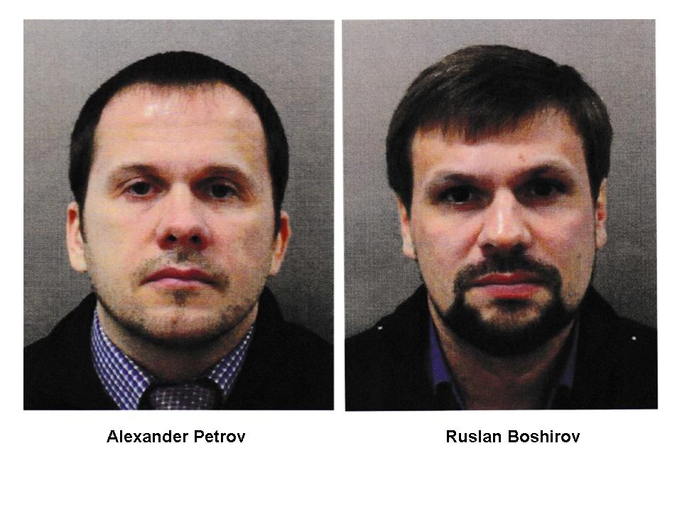 Британская полиция назвала имена двух россиян, причастных к отравлению Скрипалей