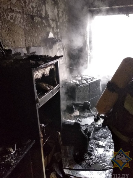 Пожар общежития в Жабинке: четверо спасены, тридцать эвакуированы
