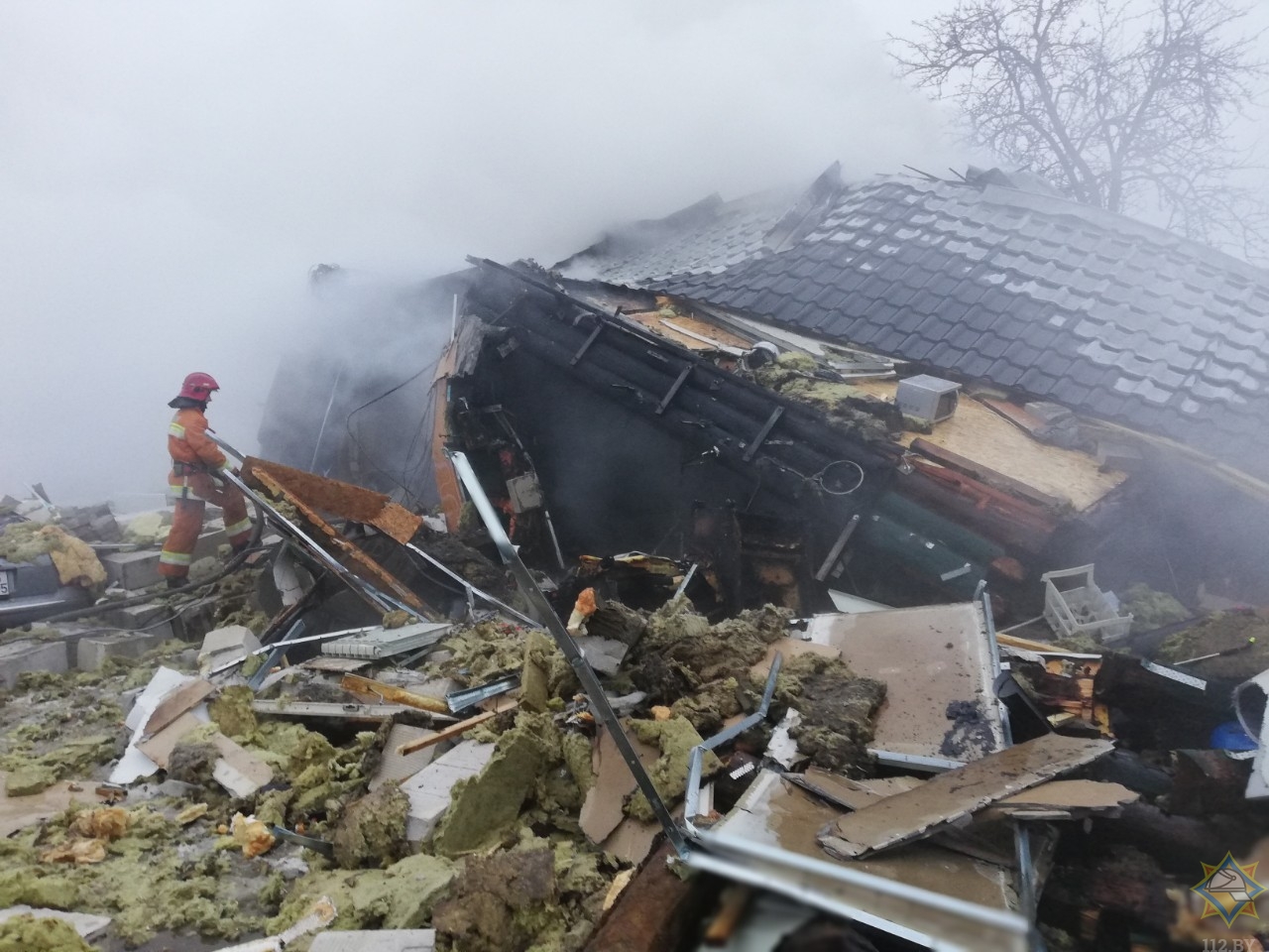 Фотофакт: в Борисове взорвался жилой дом