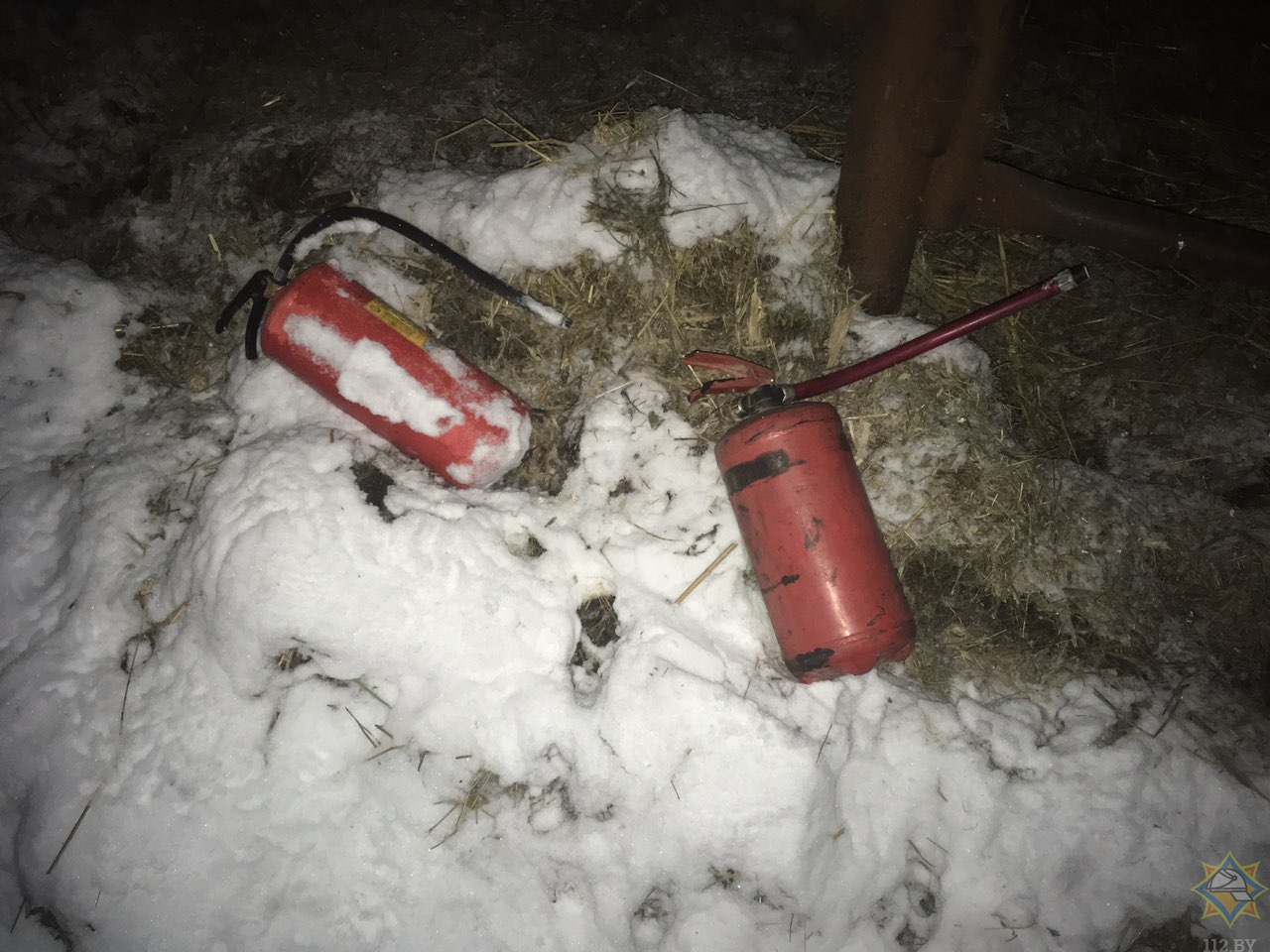 На пожаре в Миорском районе сгорели погрузчик и корова