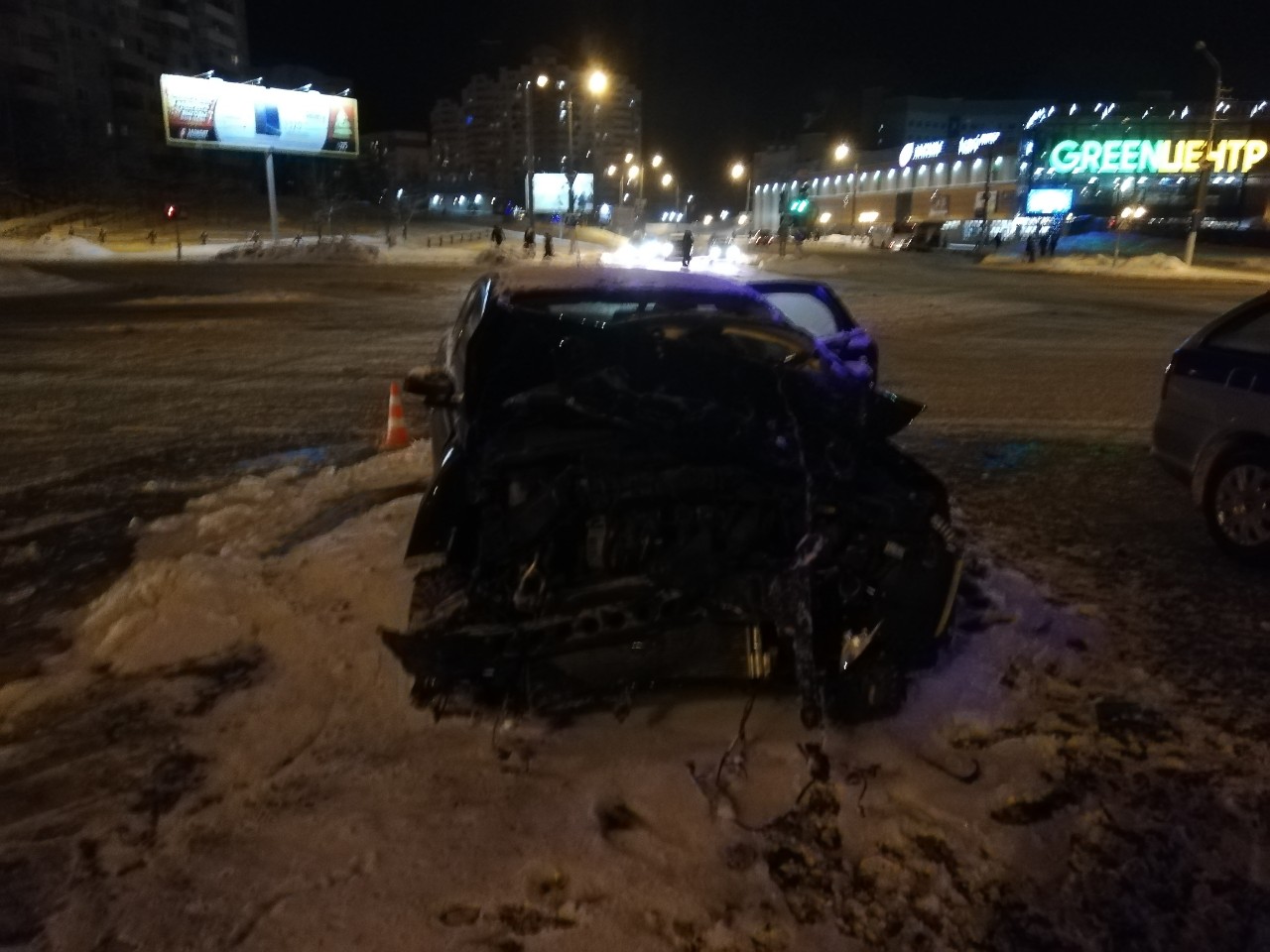 Маршрутка с пассажирами попала в аварию в Витебске