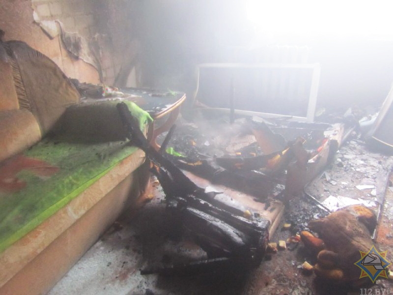 Пожар в Гродно: спасено двое, эвакуировано 43