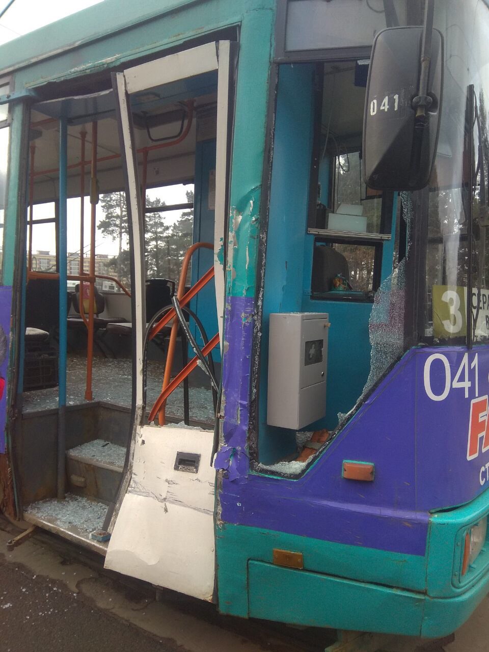 В Минске столкнулись трамвай и МАЗ