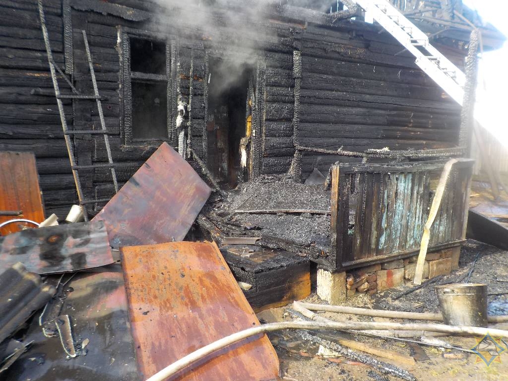 В Бобруйском районе на пожаре погиб человек