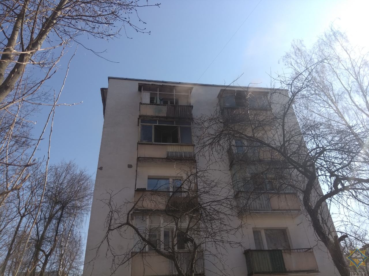 На пожаре в Минске спасли двоих детей