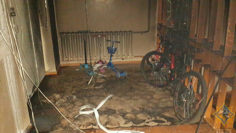 В Барановичах произошел пожар в общежитии