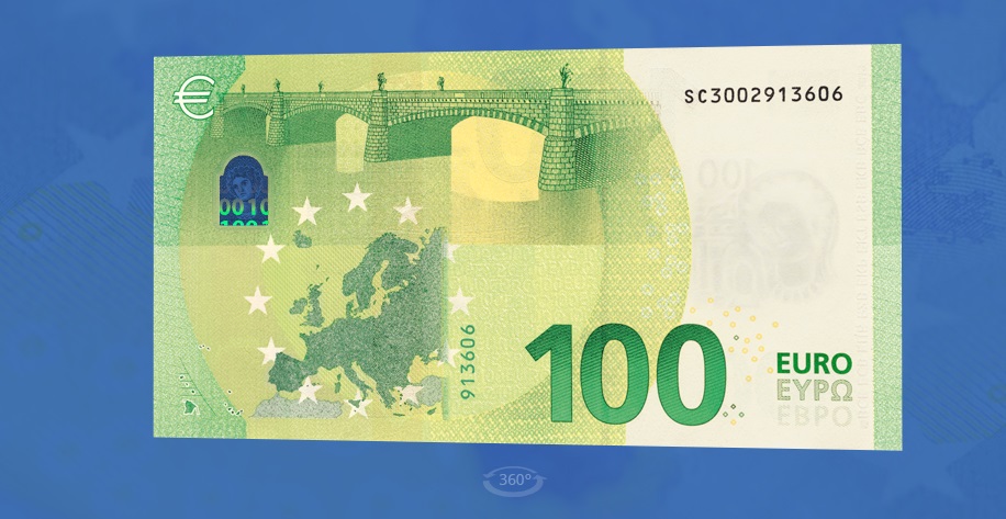 Евросоюз вводит в обращение новые купюры 100 и 200 евро