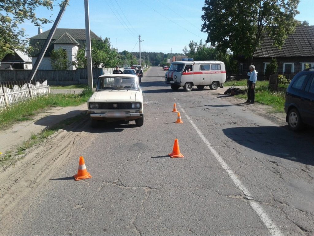 Пьяный 78-летний бесправник сбил мотоциклиста в Осиповичах