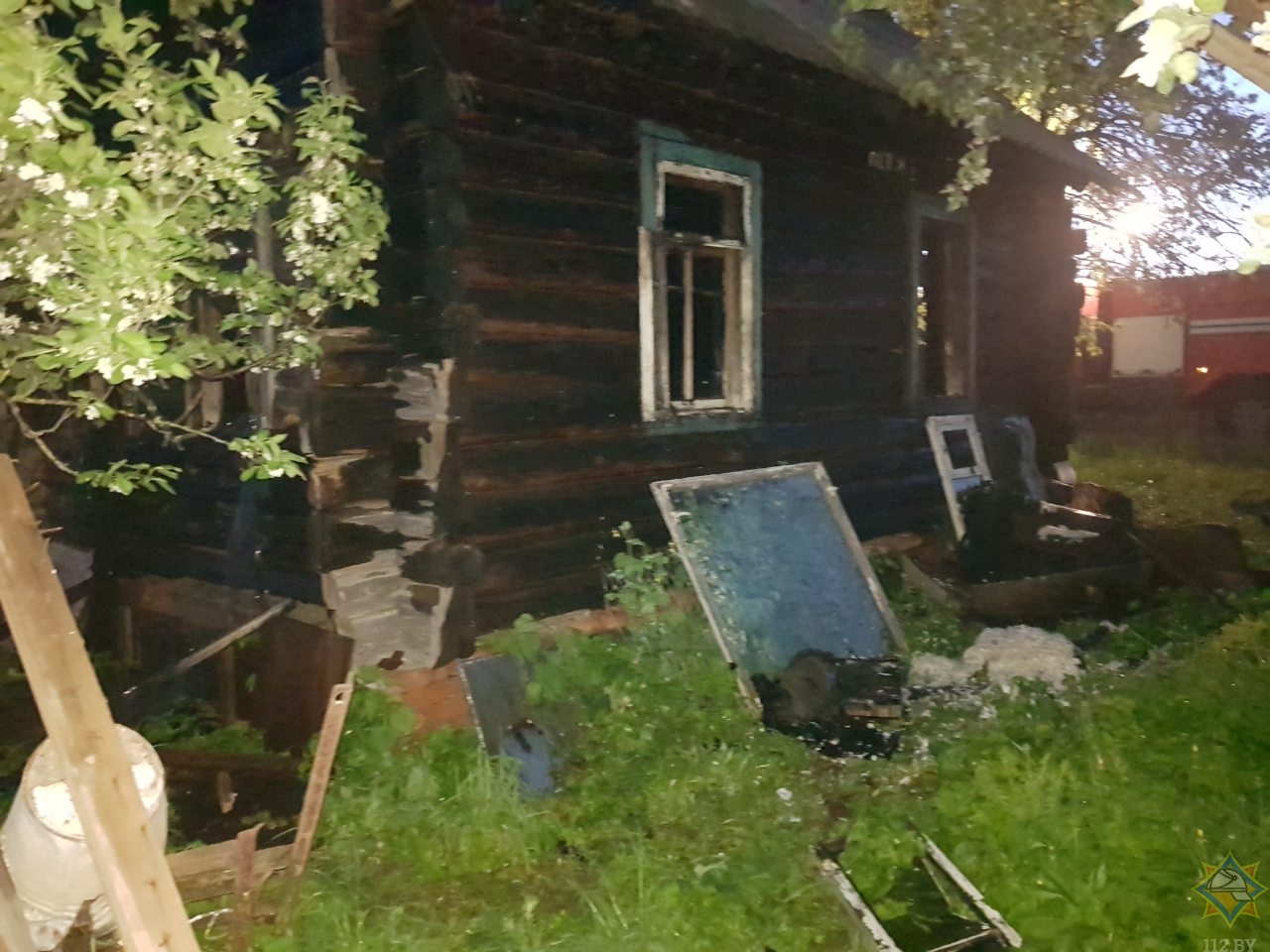 В Витебском районе ночью на пожаре погиб мужчина