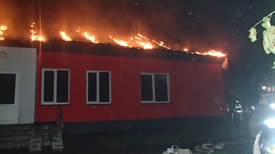 В Минске горел сетевой магазин