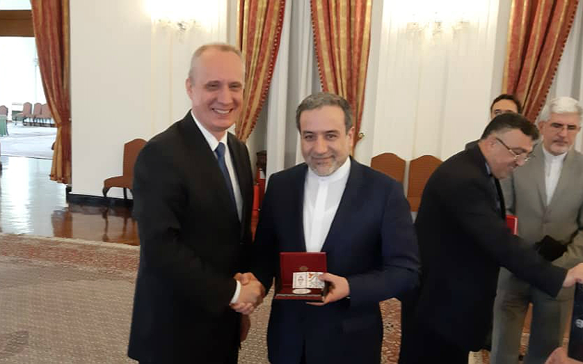 Дапкюнас встретился с главой МИД Ирана в Тегеране