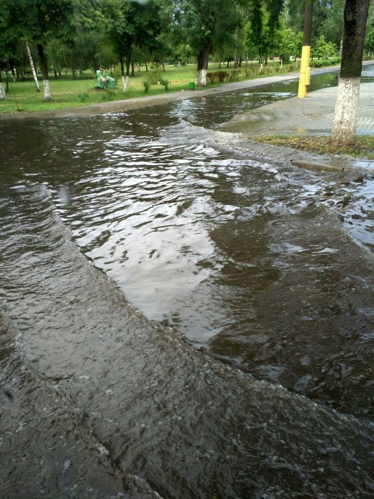 Гомель затопило после дождя