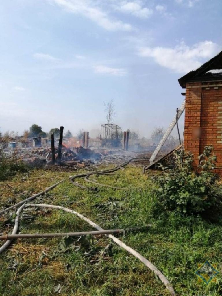 Один человек пострадал при пожаре дома в Ветковском районе