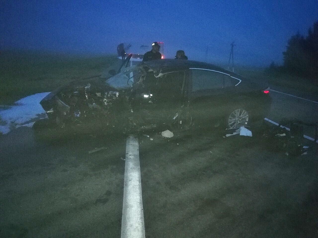 Mazda 6 влетела под фуру в Шумилинском районе