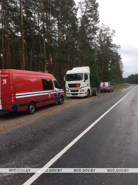 В Мозырском районе опрокинулась цистерна со сжиженным газом