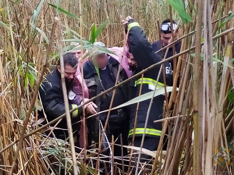 В Березовском районе спасатели вытащили пенсионера из болота