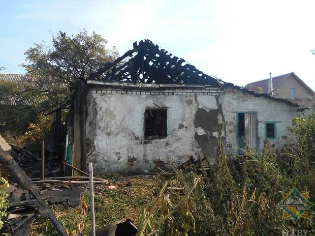 Мужчина сгорел на пожаре в Орше