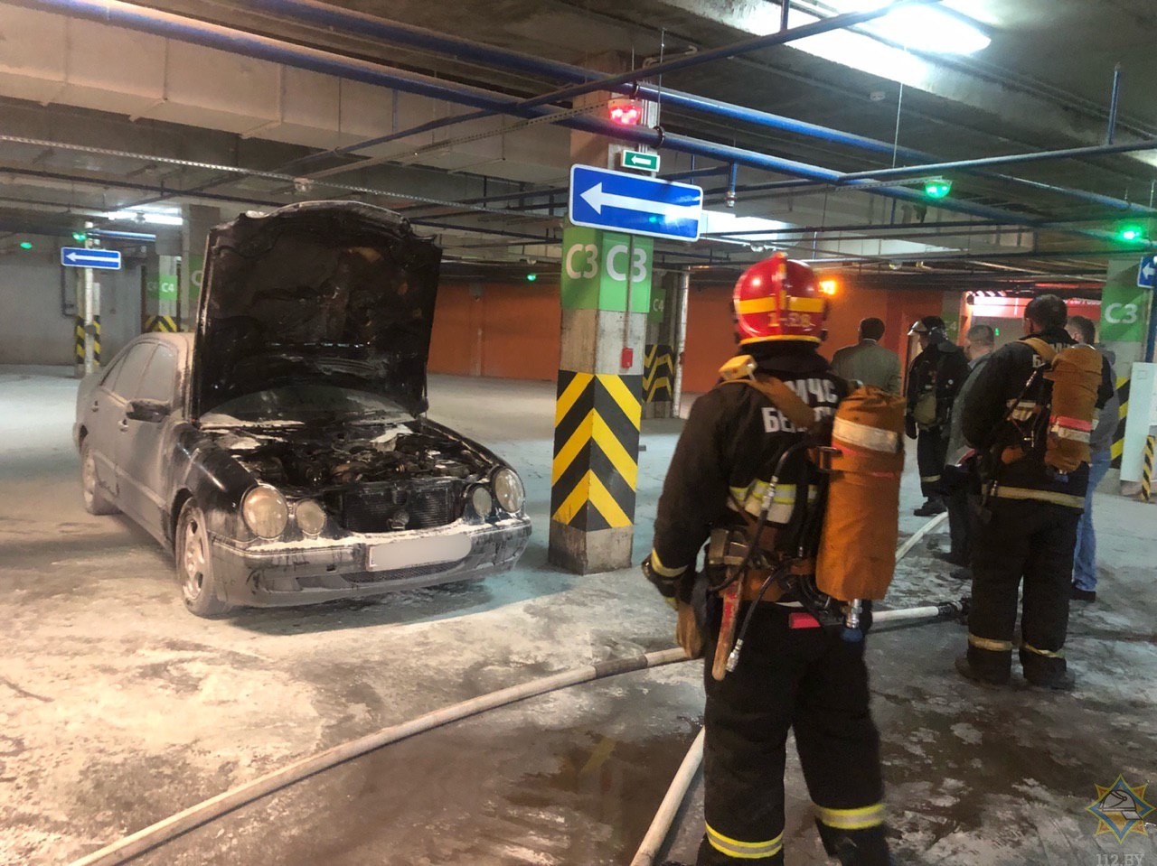 В Минске произошел пожар в ТЦ "Корона-Сити"