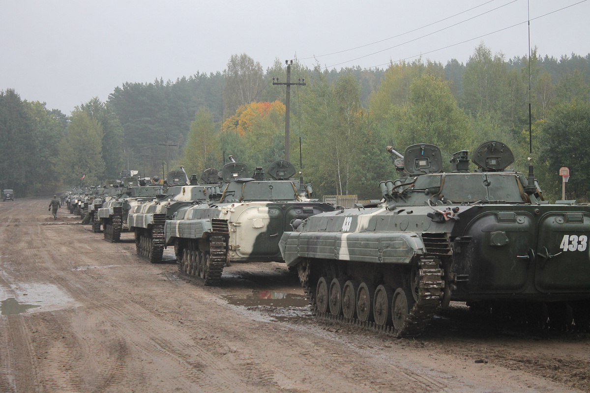 Фотофакт: беларусские танки вернулись из России