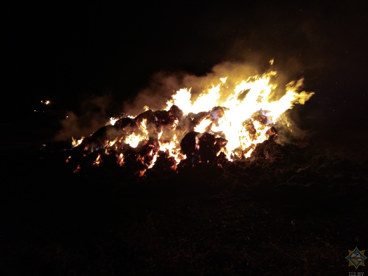 10 тонн соломы сгорело в Брестском районе
