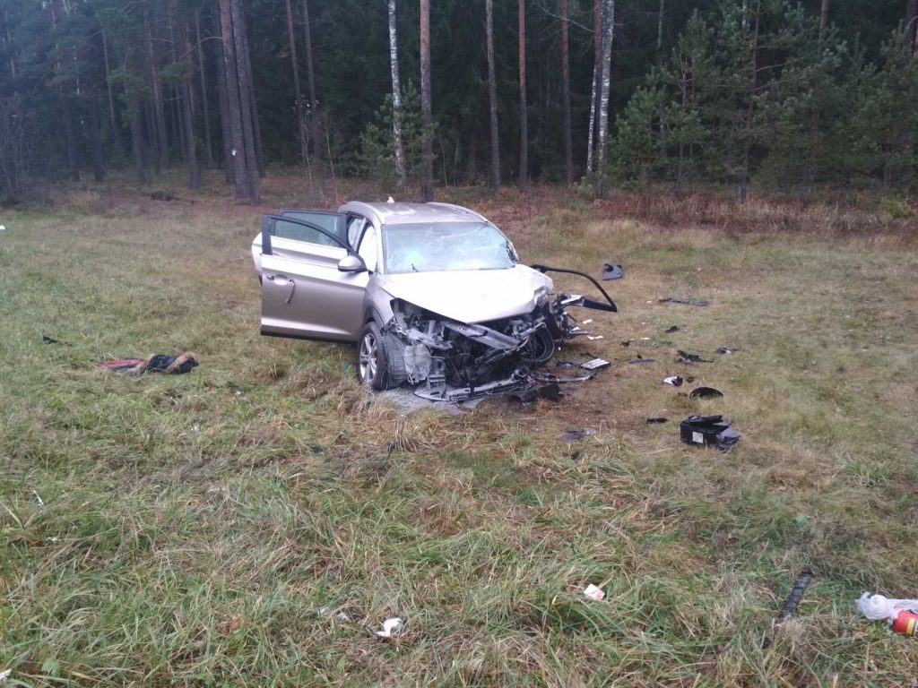 Три человека пострадали в лобовом столкновении в Лепельском районе