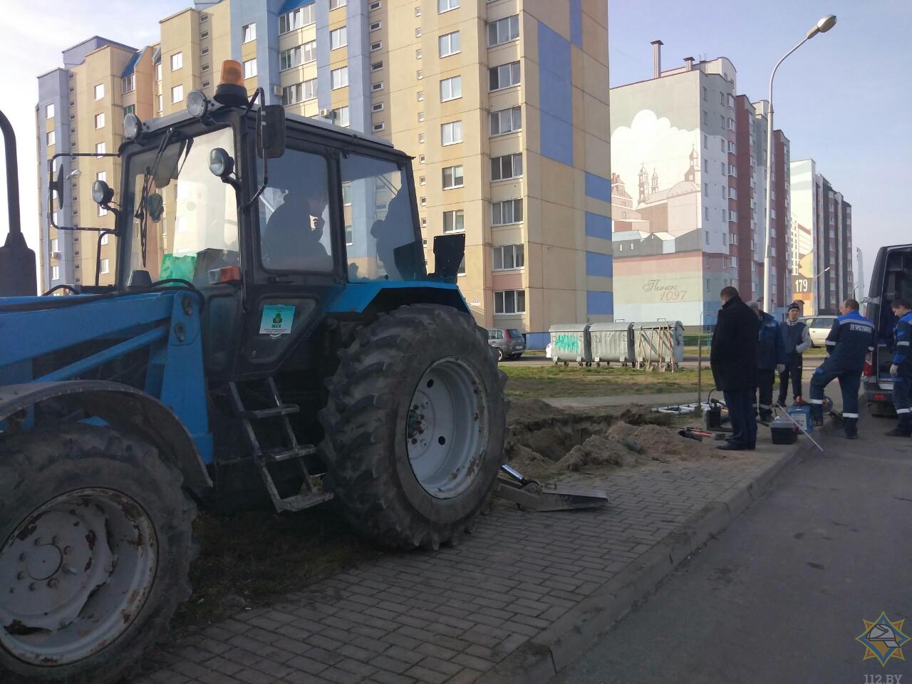 В Пинске строители повредили газопровод