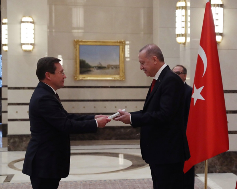 Посол Беларуси в Турции вручил верительные грамоты Эрдогану