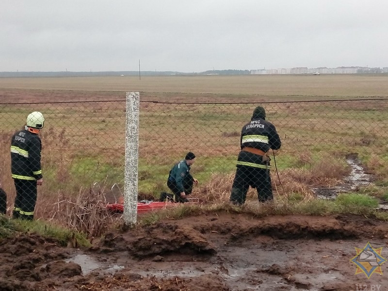 Спасатели вытащили из болота мужчину и теленка в Ивьевском районе