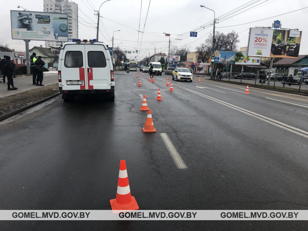 Пьяный водитель насмерть сбил женщину на переходе в Гомеле