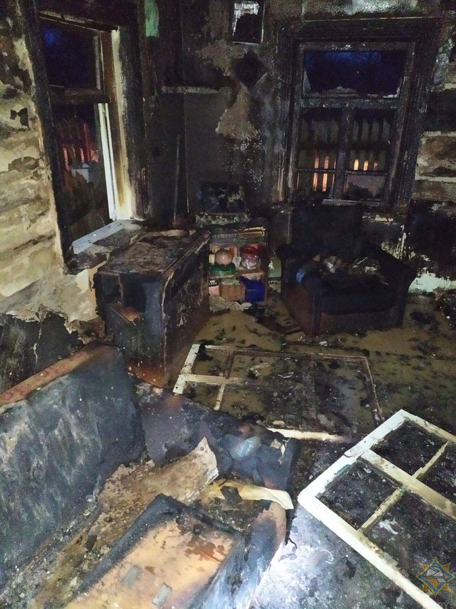 На пожарах в Щучинском районе один человек погиб, один - спасен