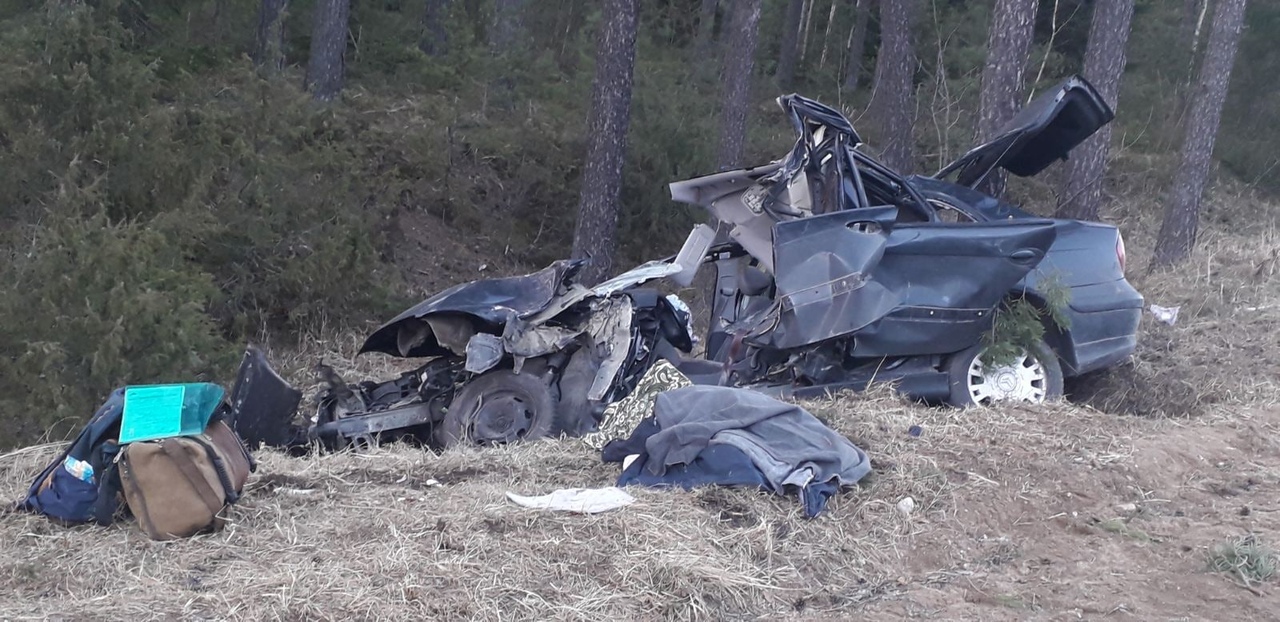 Водитель Citroën погиб после удара в дерево