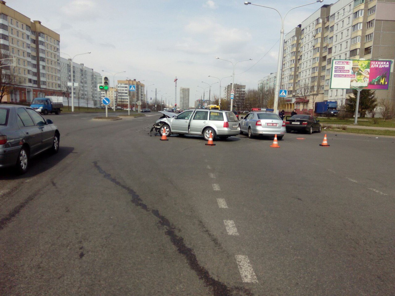 BMW и Volkswagen столкнулись в Минске
