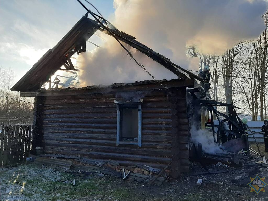В Краноспольском районе на пожаре сгорел мужчина