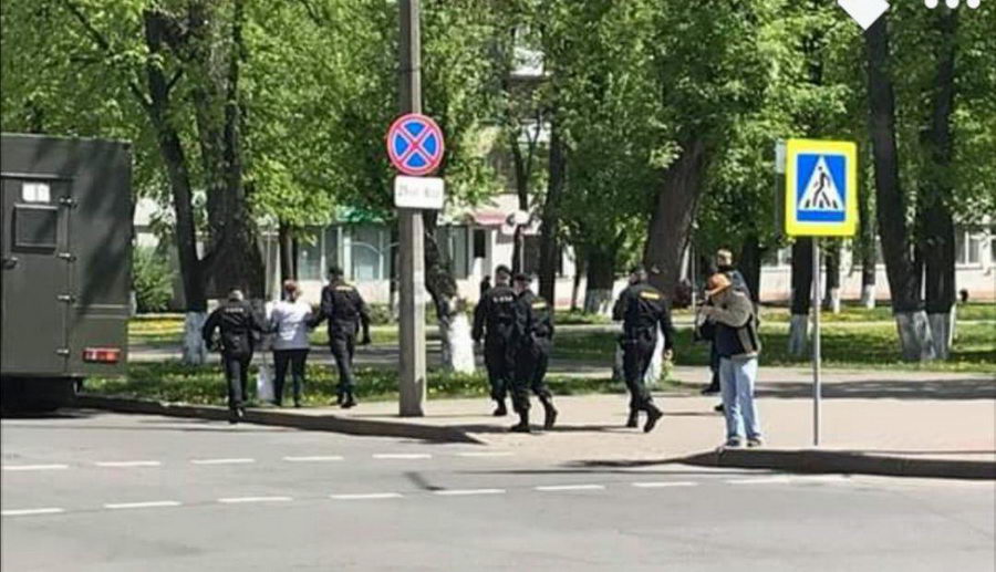 Участников антипарада протеста задержали в Бобруйске