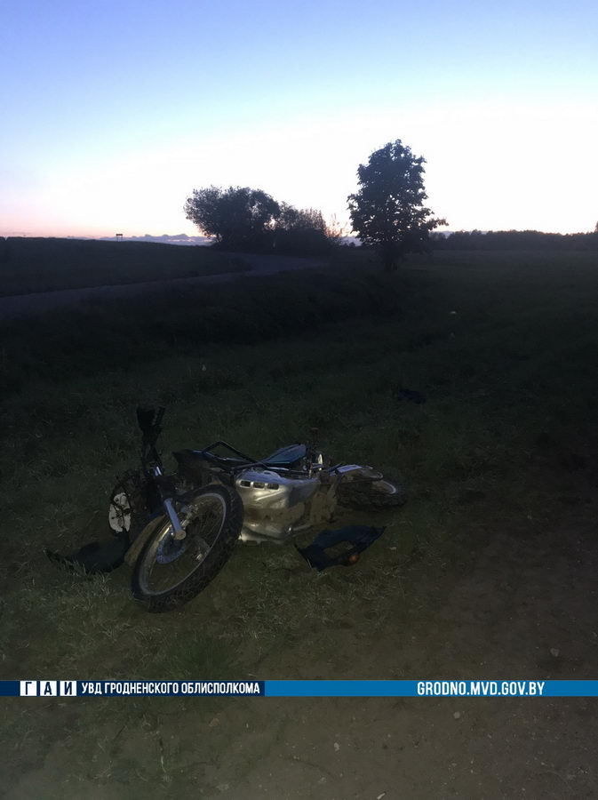 В аварии под Гродно пострадал мотоциклист
