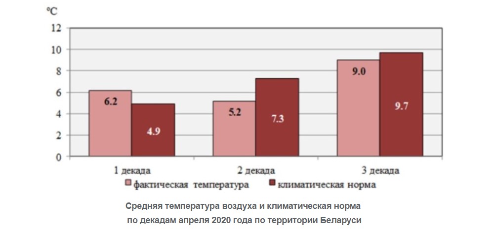 Апрель в Беларуси был в три раза суше климатической нормы