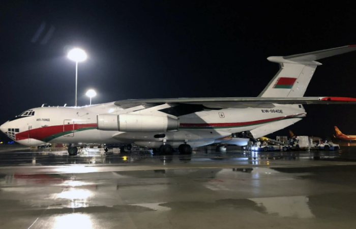 Четвертый самолет с гуманитарным грузом вылетел из Китая в Беларусь