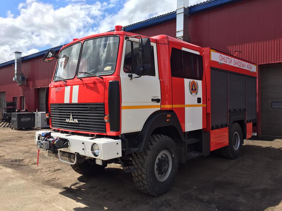 Беларусь отправила партию пожарной техники в Монголию