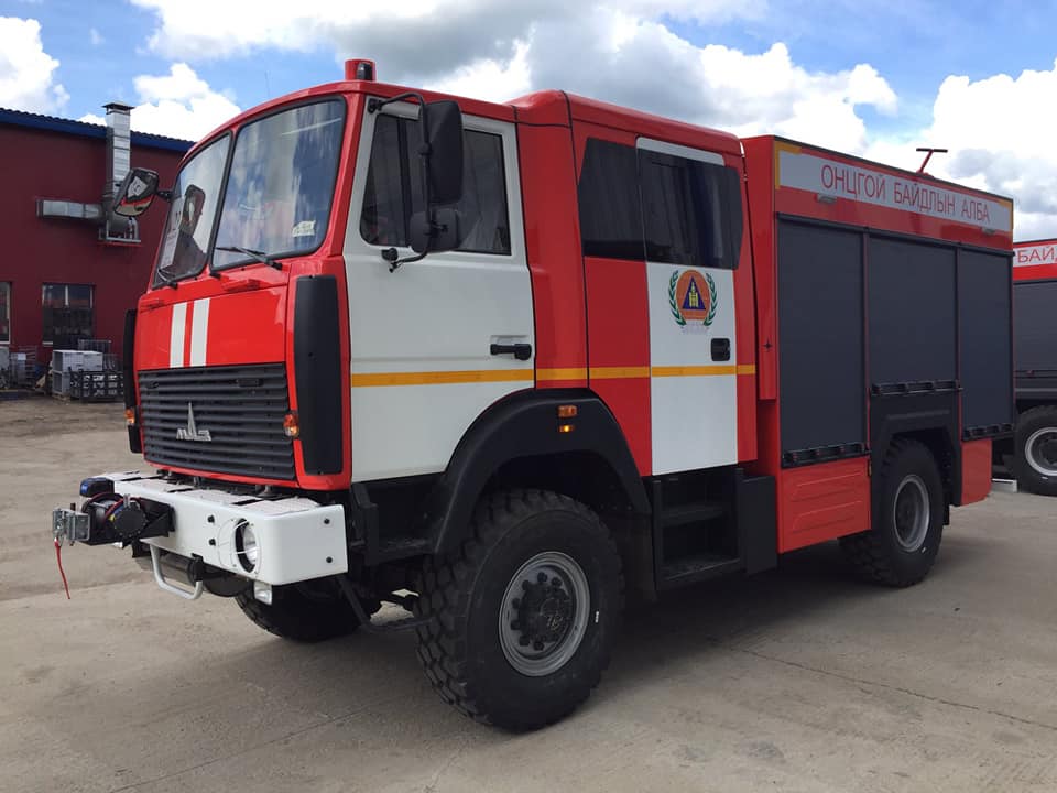 Беларусь отправила партию пожарной техники в Монголию