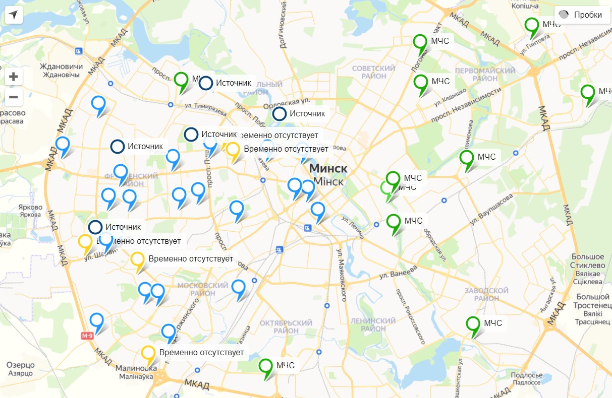 Появилась интерактивная карта мест подвоза воды в Минске