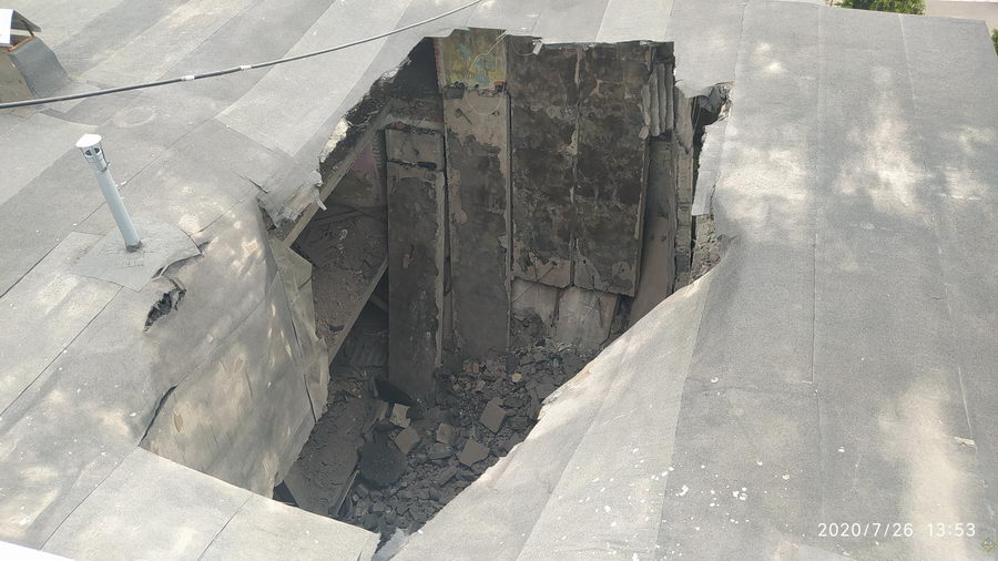 В Гомеле во время ремонта обрушились конструкции четырехэтажного здания