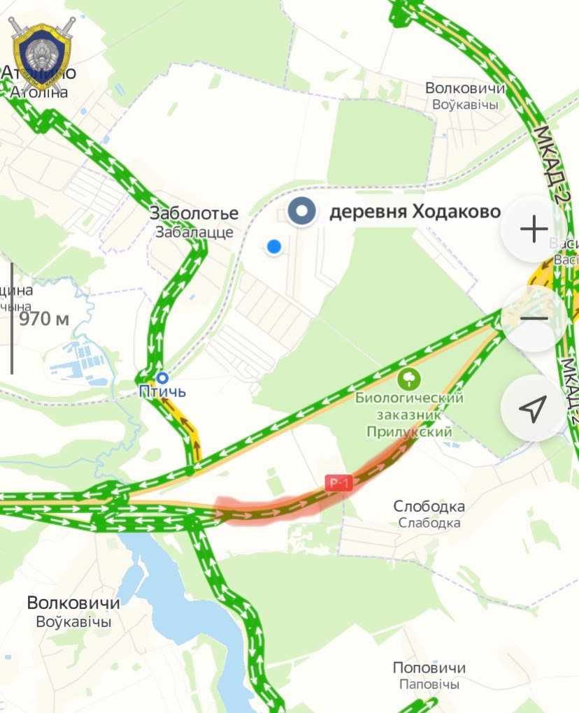 Сегодня в полдень перекроют дорогу Минск-Дзержинск