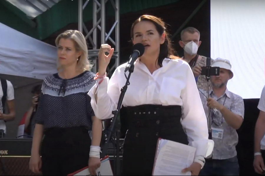 В Бресте прошел массовый митинг с участием Светланы Тихановской
