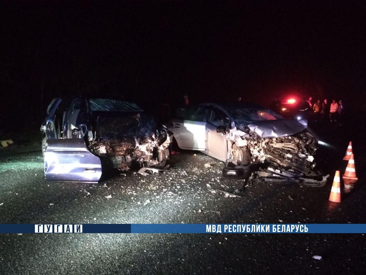 Три человека погибли в лобовом ДТП под Гомелем