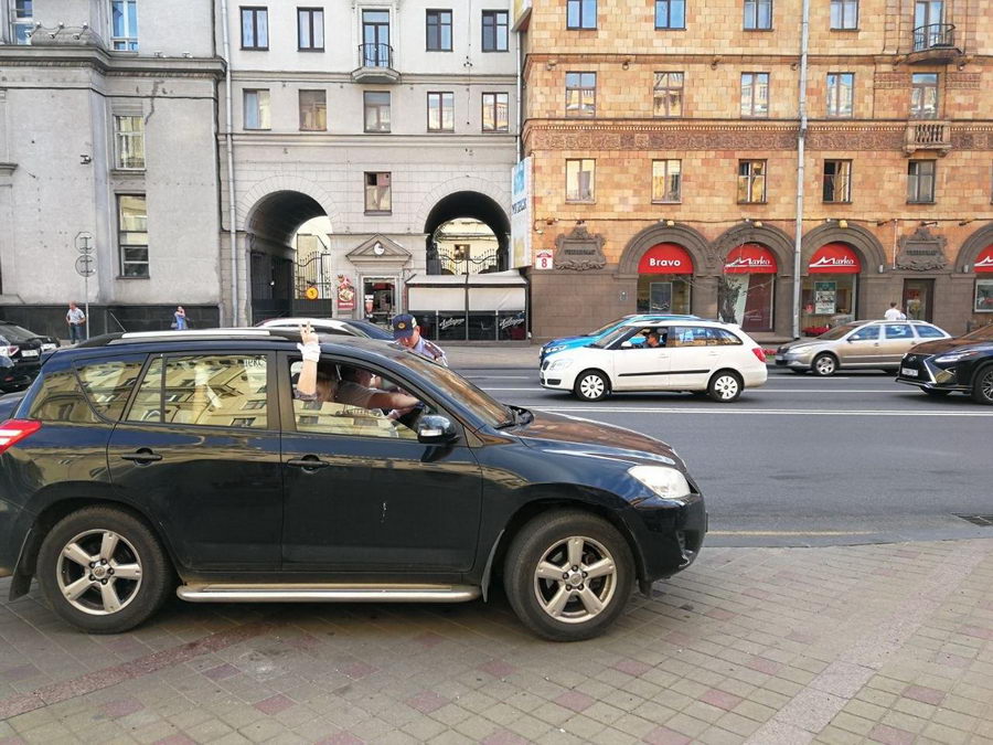 В Минске проходит акция солидарности автомобилистов