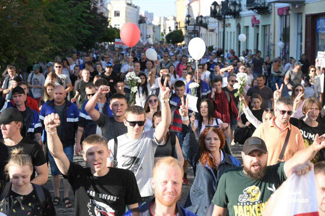 В Беларуси к вечеру начались новые акции протеста