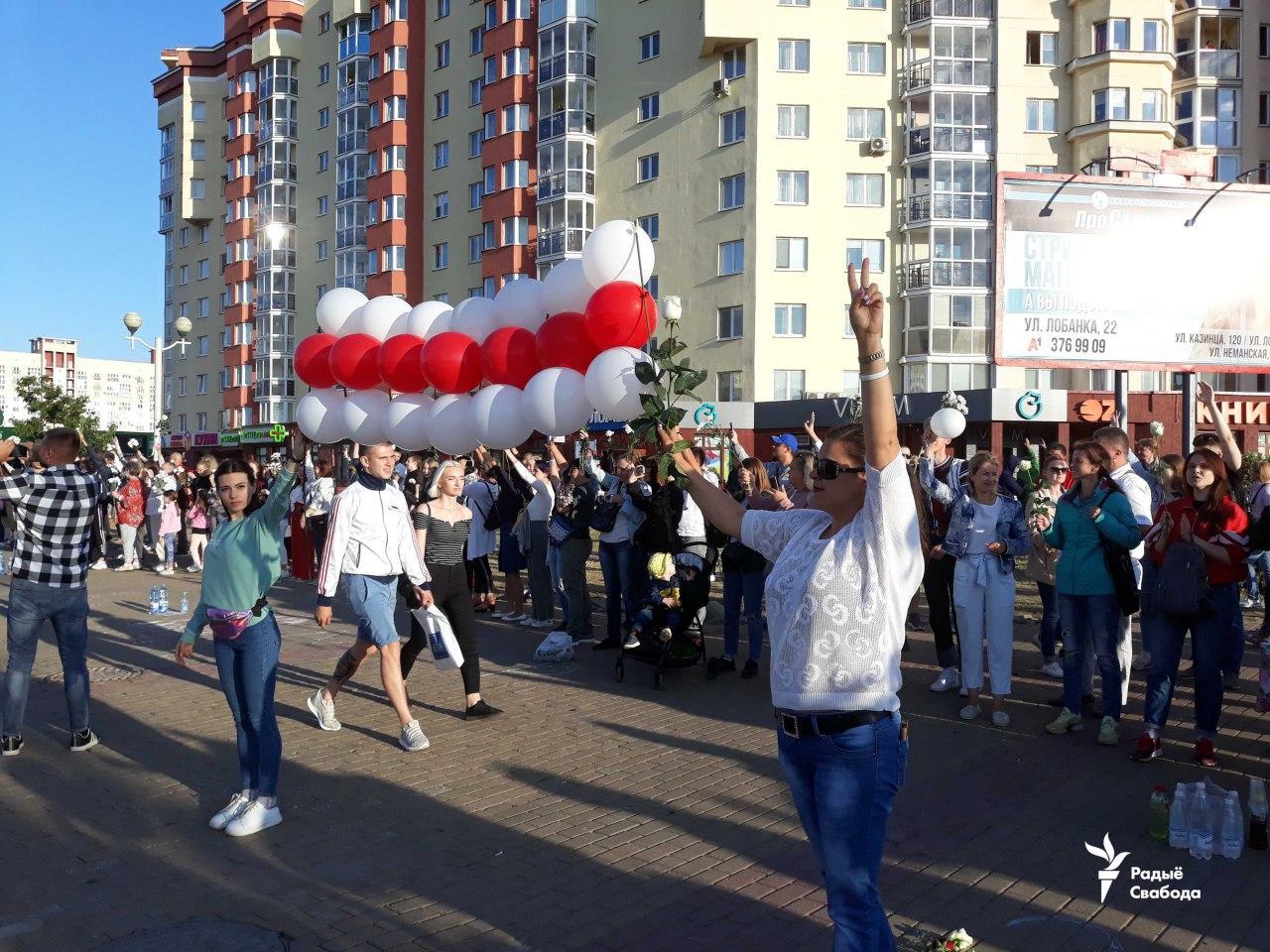 В Беларуси к вечеру начались новые акции протеста