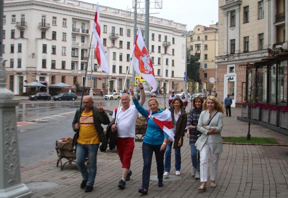 В Минске прошла многосоттысячная акция протеста