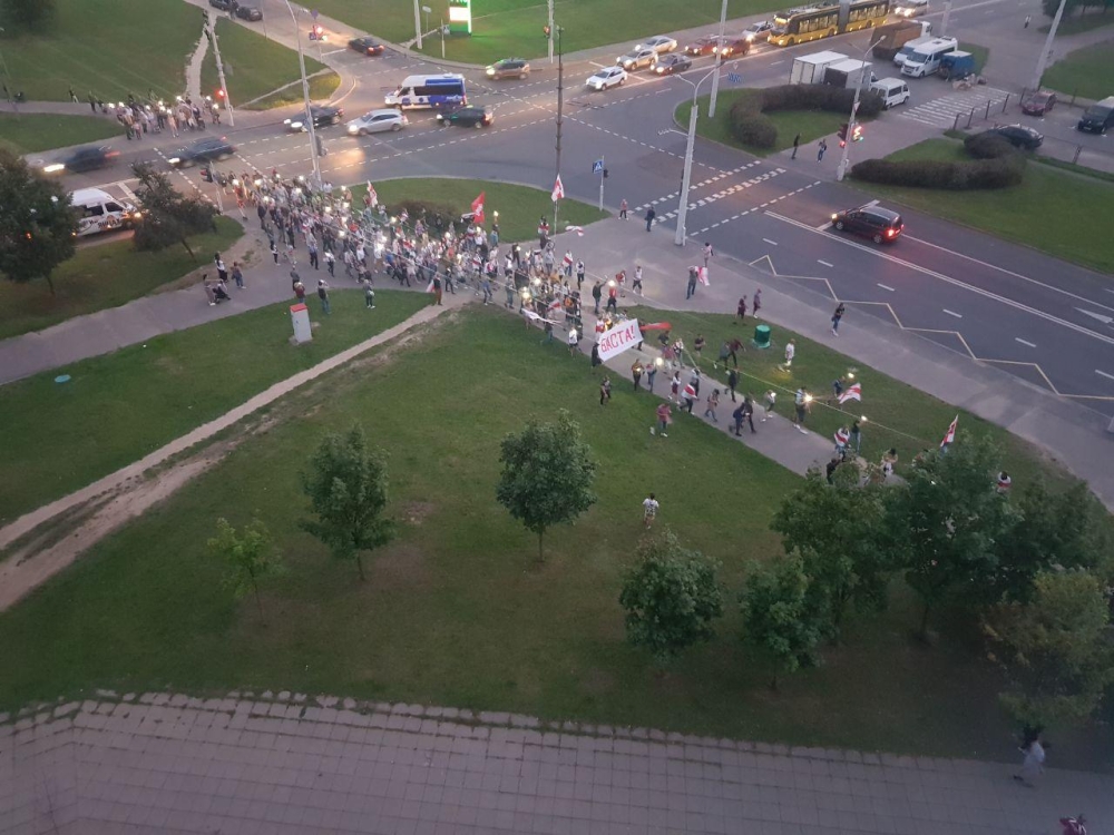 Акции солидарности прошли в разных районах Минска