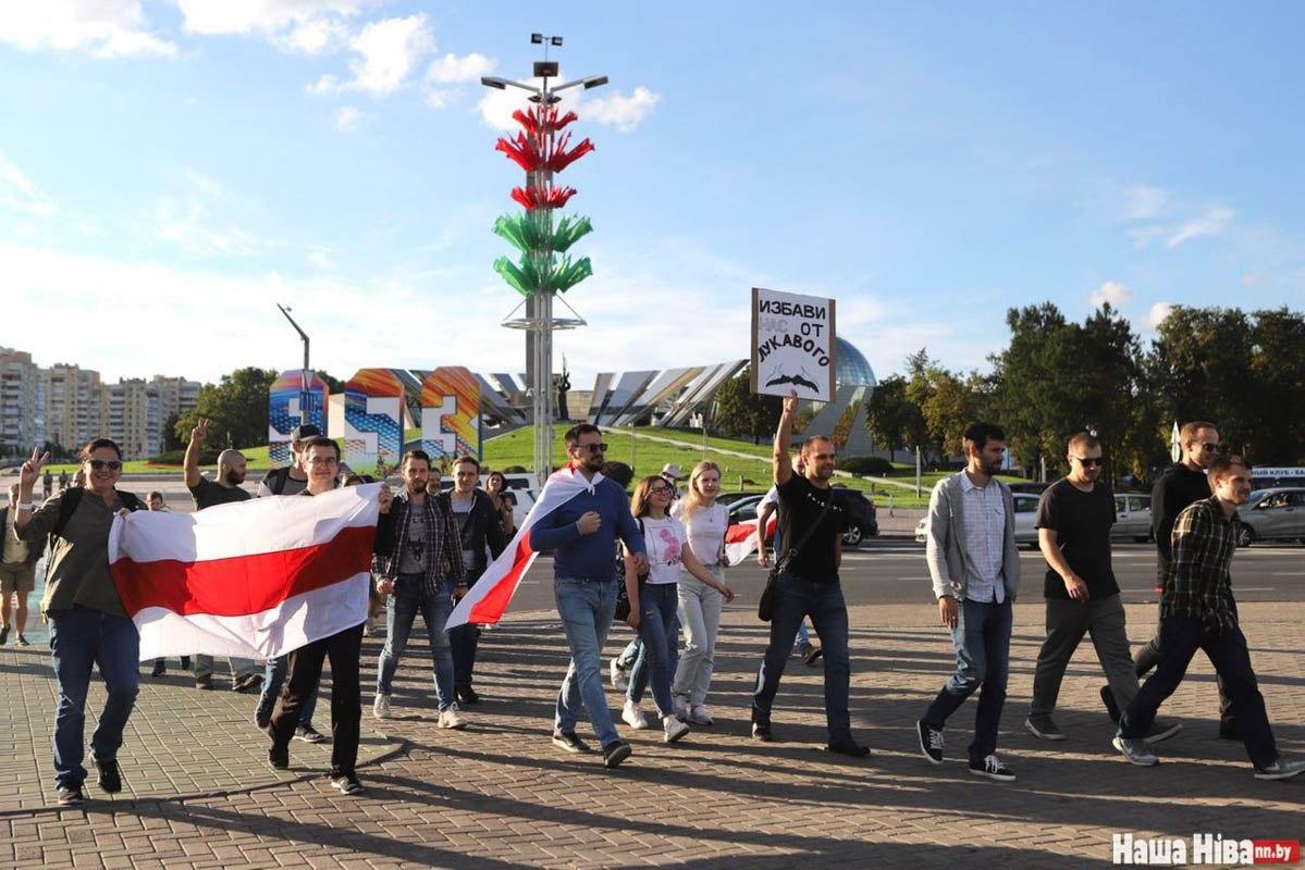 В Минске продолжаются акции солидарности, есть задержанные